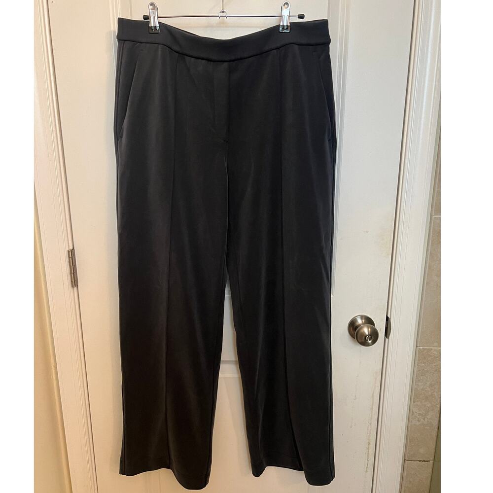 Lululemon Wide leg High Rise Elastic Waist Pants XL Dark Gray Athleisure Casual